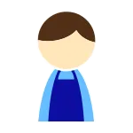 Male Apron Blue SVG Icon